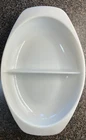Vintage Pyrex 1083 Milk Glass Divided Serving Casserole Dish 1.5 Qt Made in USA