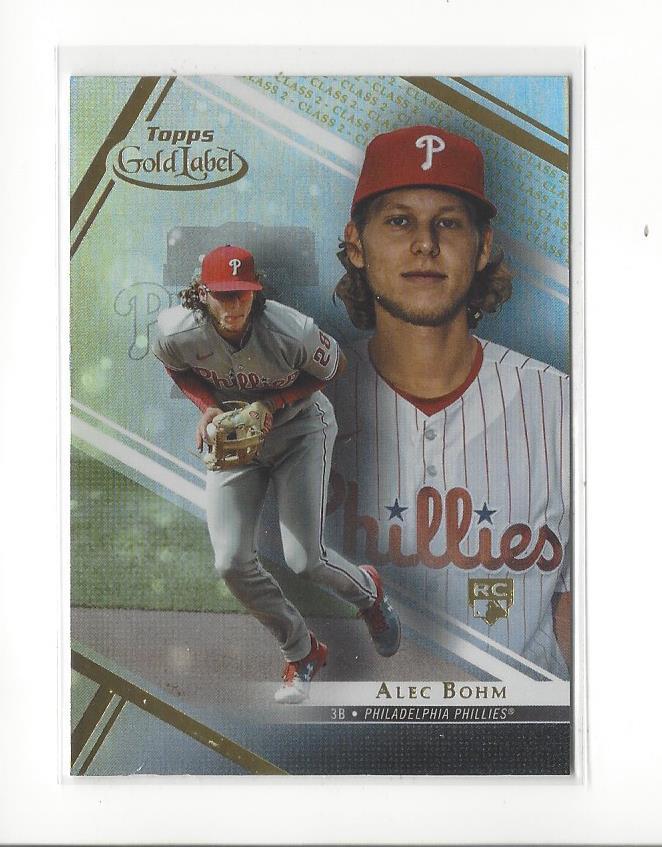 2021 Topps Gold Label Class 2 #87 Alec Bohm RC Rookie Phillies | eBay