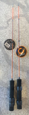 2 Pieces Celsius Chill Factor Ice Fishing Jigging Rod 27  Medium