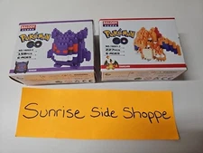 Pokémon GO! Nano Block Building Set Lot Of 2 Charizard Gengar NIB 