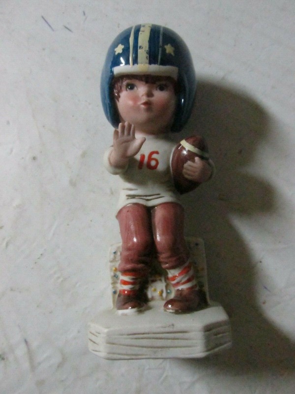Gorham Porcelain Football Player 1974 Moppets Fran Mar Japan