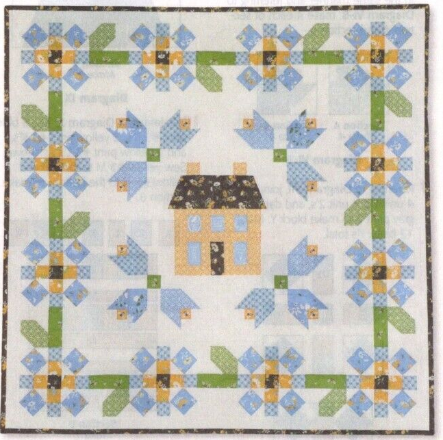 Spring House Quilt Pattern Pieced/Paper Pieced JD | eBay