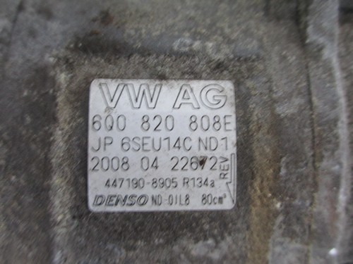 AUDI-SEAT-SKODA-VW KLIMAKOMPRESSOR DENSO 447190-8905- VW AG 6Q0820808E