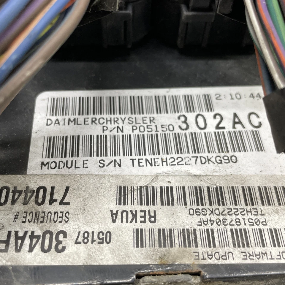 Jeep Commander Grand Cherokee 2008 módulo de control del motor computadora ECU ECM EBX Foto 4 de 4