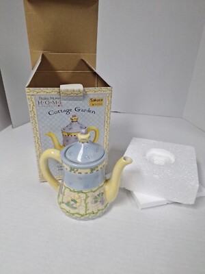 Oneida Sakura Debbie Mumm Home Collection Cottage Garden Teapot, Ceramic