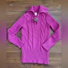 GYMBOREE Girls M 7/8 Pink Fuschia thick sweater