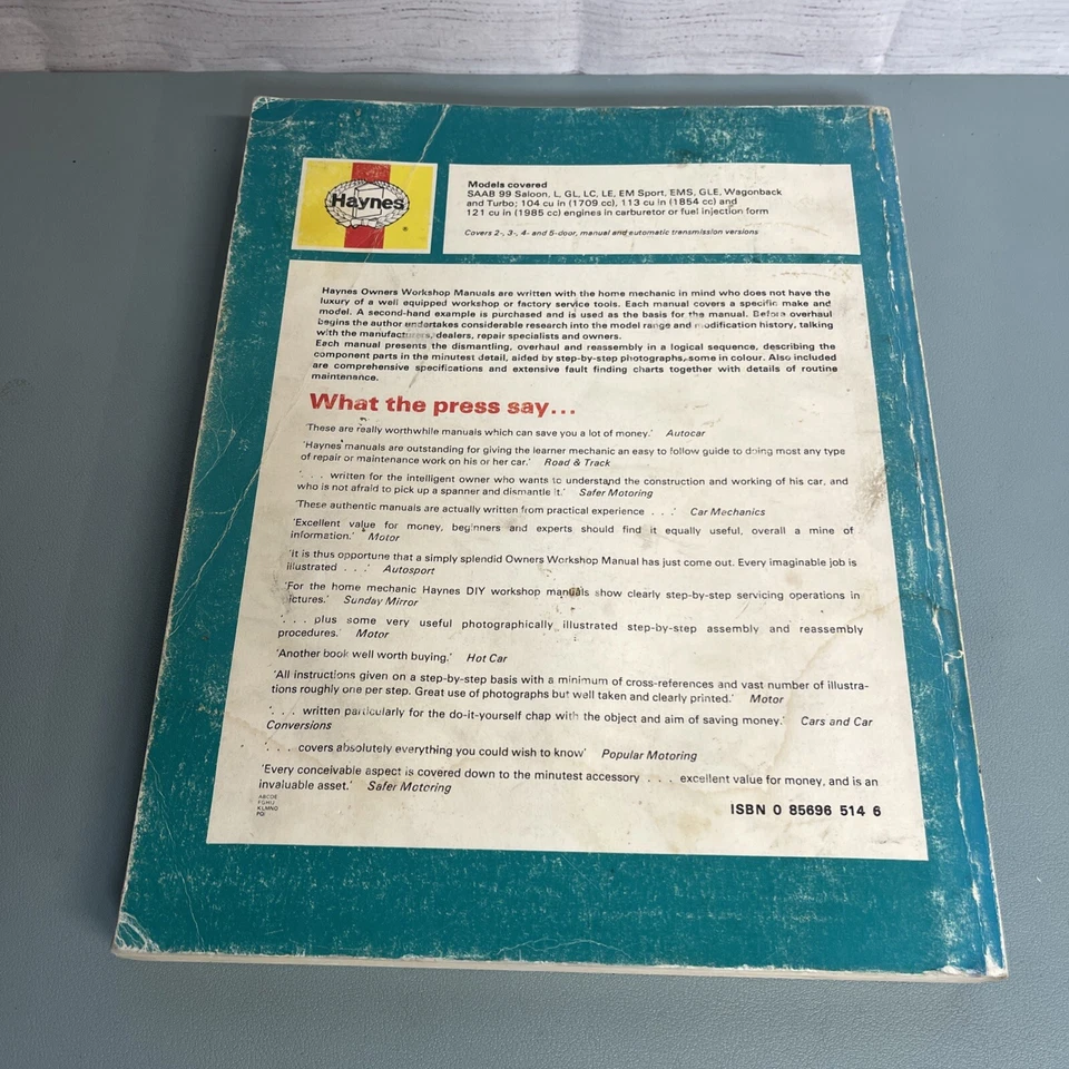 Libro de diagramas de cableado manual de reparación de servicio de taller Saab 99 1969-1979 todos los modelos Foto 3 de 4