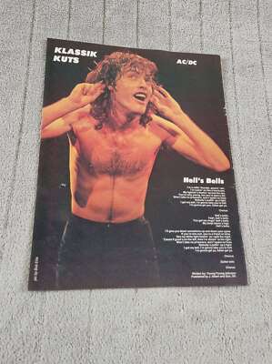 MAGAZIN SONGWÖRTER 11X8'' AC/DC: HELL'S BELLS