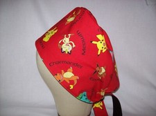 Men/Women Surgical Scrub Cap Lined Comic Cartoon 100 Cotton