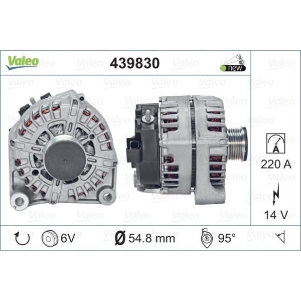 Valeo Generator Lichtmaschine 220A 14V FüR BMW 5Er Gran Turismo X3 Touring-image