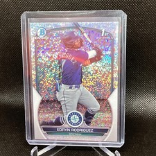 2023 Bowman Chrome #BCP-185 Edryn Rodriguez 1st Speckle Refractor #/299