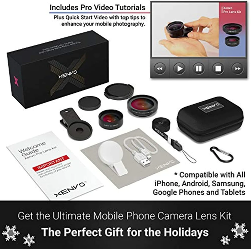 Xenvo Pro Lens Kit for iPhone, Samsung, Pixel, Macro and Wide Angle Lens with LE - 第 7/9 張圖片