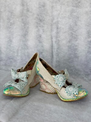 Irregular Choice White Sheep/Lamb character heel Shoes in US Size 7 UK Size 38