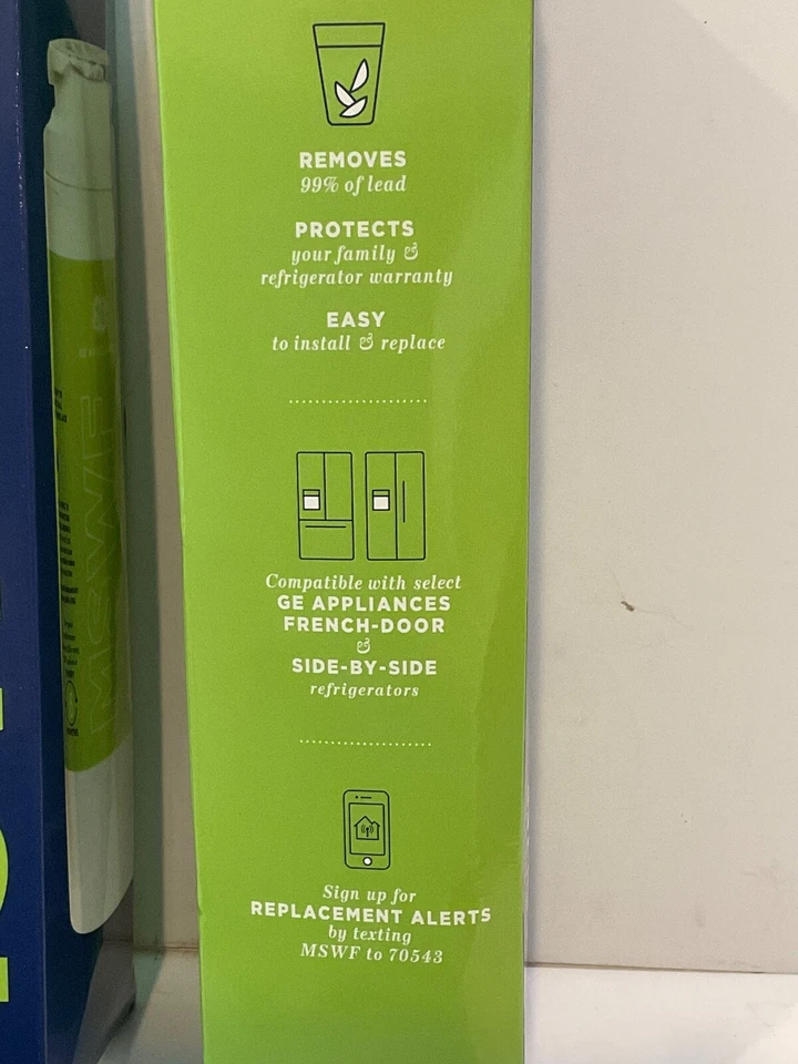 2 PACK GE MSWF SmartWater Refrigerator Replacement Water Filter New, USA - Image 3 of 3