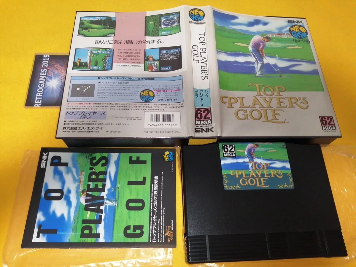 Neo Geo SNK Top Player's Golf Neogeo AES SNK RENTAL VERSION.