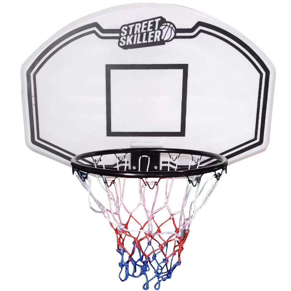 STREETSKILLER Basketballkorb mit Netz, Brett und Wandhalterung 92 x 61 cm neu