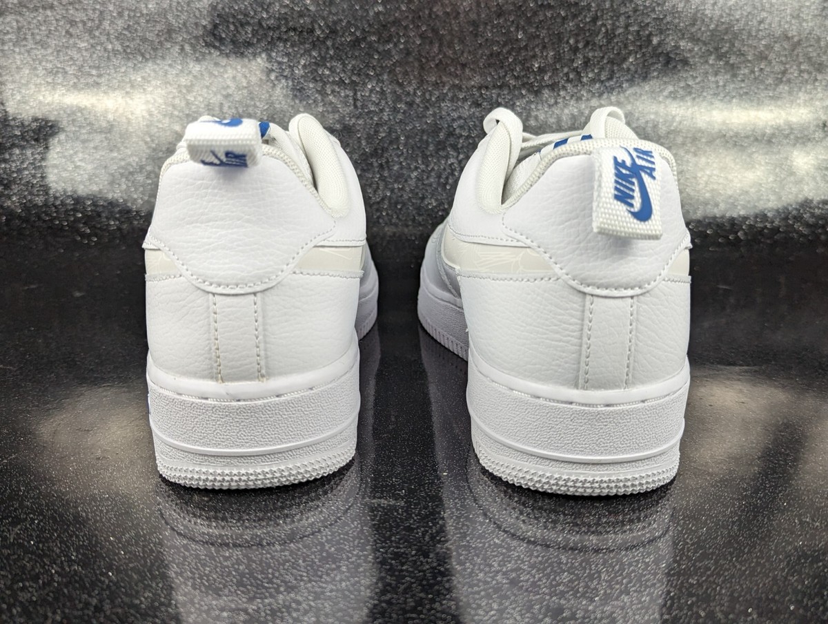 Nike Air Force 1 07 LV8 White Dark Marina Blue Men display picture 3