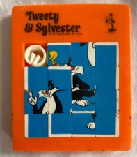 Vintage Looney Tunes Tweety Bird Sylvester Slide Puzzle 1979