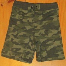 Gymboree Shorts Boys XS 4 Green Camouflage Pull On Elastic Waist Camo New