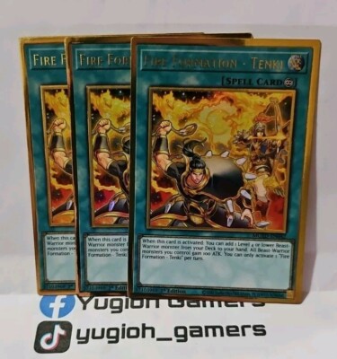YUGIOH FIRE FORMATION TENKI  GOLD MGED-EN042 LIGHT PLAYED