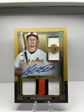 2022 Topps Triple Threads Baseball Ryan Mountcastle Triple Relic Auto Gold /35