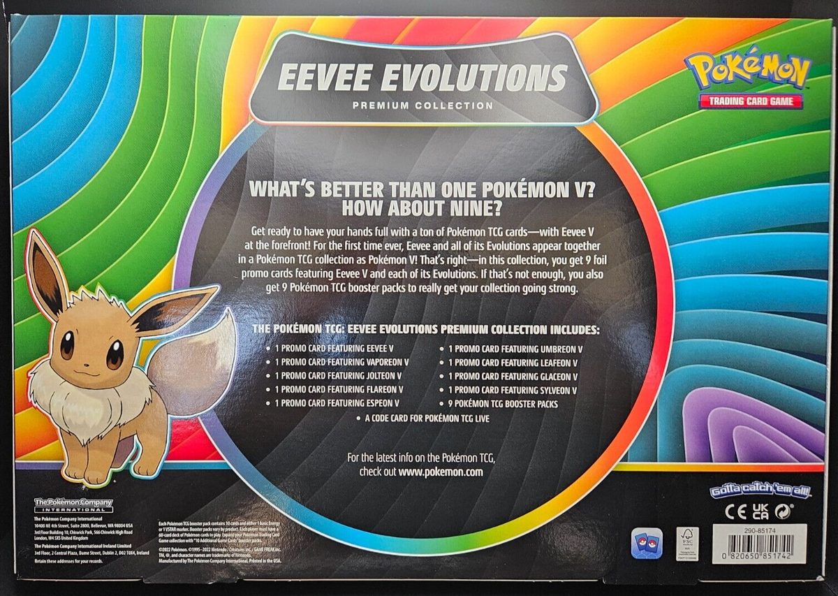Eevee Evolutions Premium Collection Sealed Pokemon TCG Gamestop