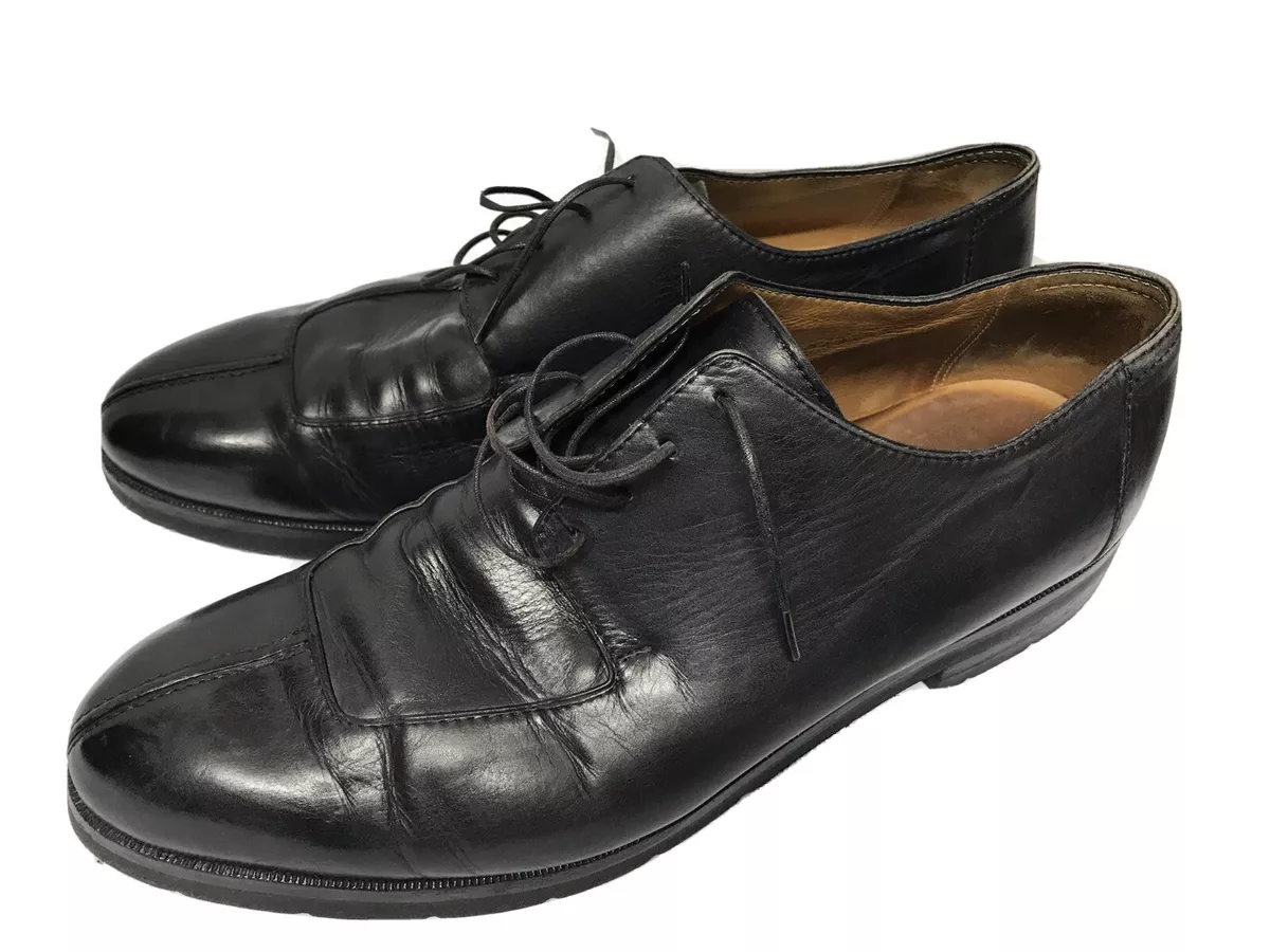 Berluti Sport Patina Split Toe Derby Men's Black Dress Shoes Size US 8.5