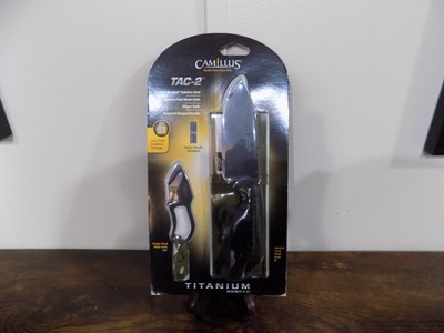 BNIP! CAMILLUS SPECIAL EDITION TITANIUM BONDED TAC-2 KNIFE SET WITH SHEATH! 