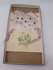 Vintage Treasure Masters Handkerchief Embroidered Made In Switzerland