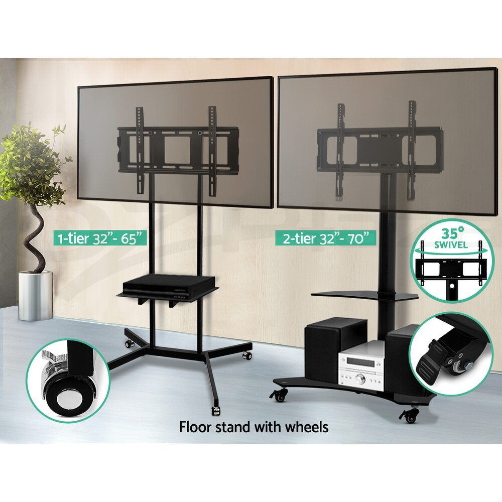 Artiss TV Stand Mount Bracket Swivel Shelf Desktop Unit 3270 Inch