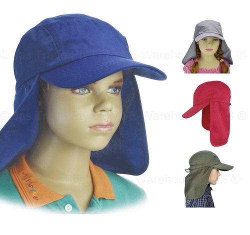 BASEBALL SUN NECK BACK FLAP COVER CAP 