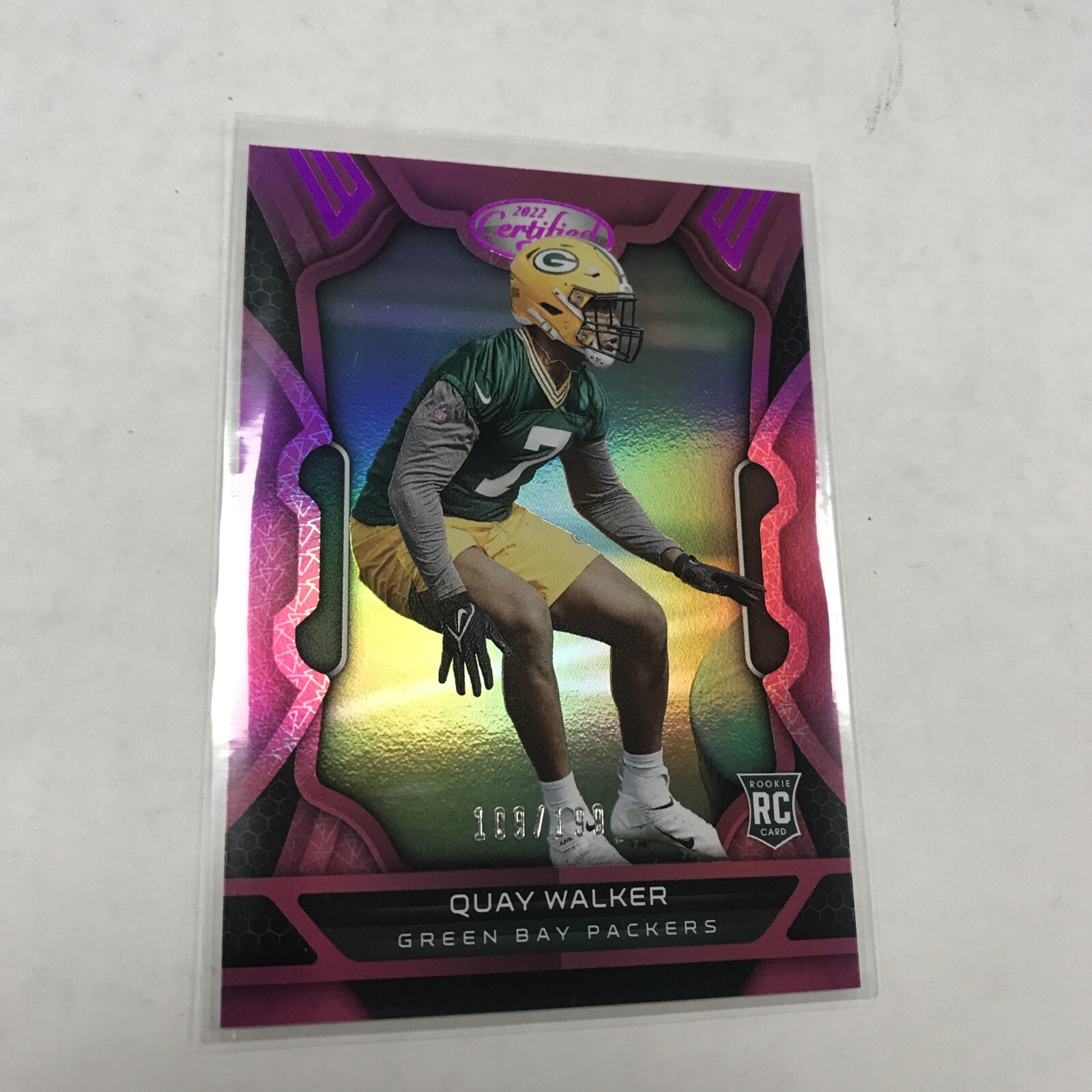 2022 Panini Certified QUAY WALKER Rookie Pink Mirror /199 Packers RC #153