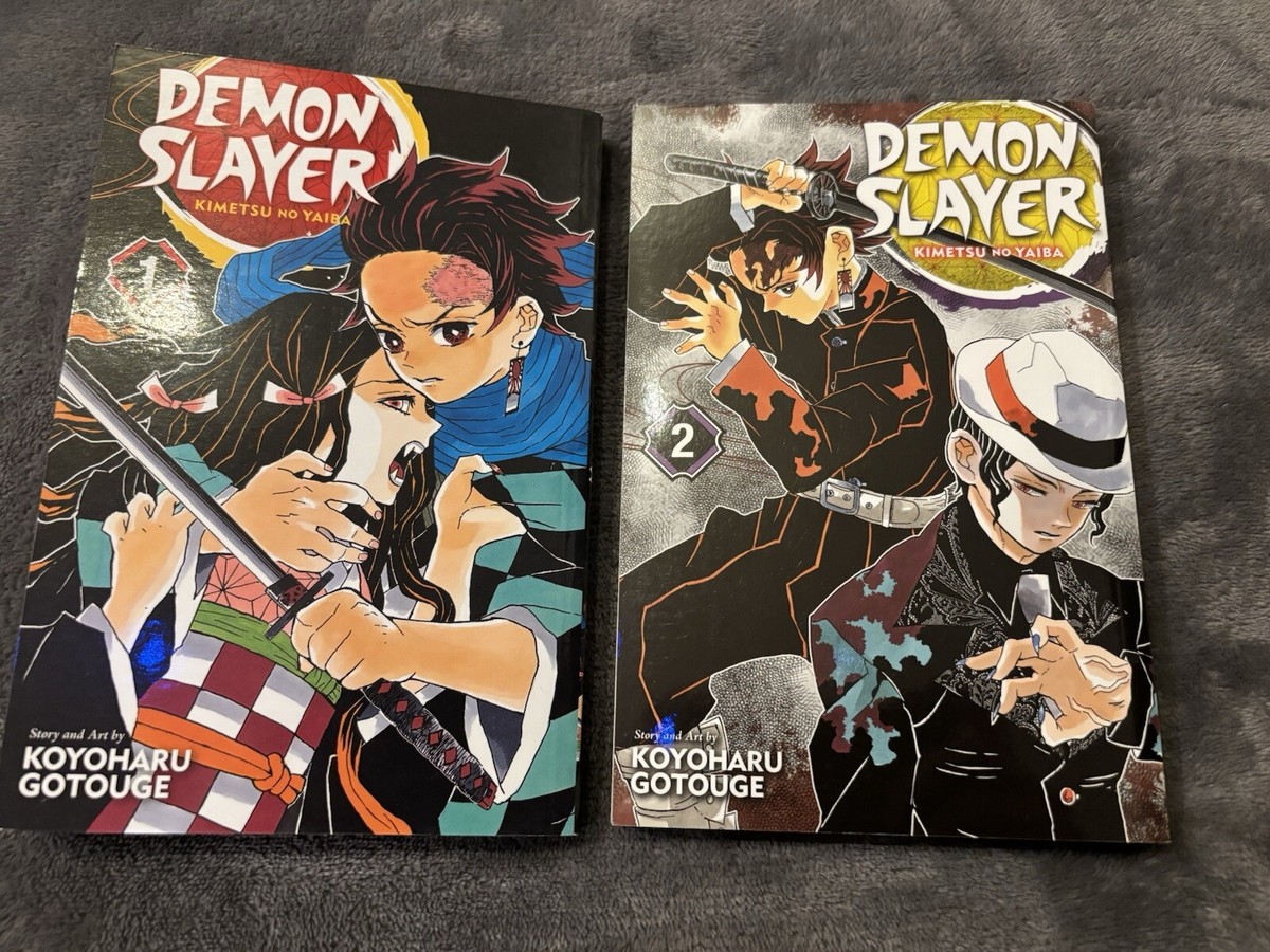 Demon Slayer Manga Bundle Volume 1 And 2 In English By KOYOHARU