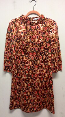 Hervorragendes Emilio Pucci rosa und gold reine Seide Satin Etuikleid UK 8-10