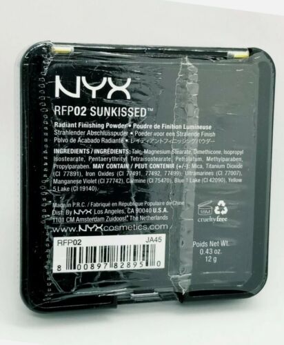 NYX Sunkissed Radiant Finishing Powder RFP02 SUNKISSED .43 oz NEW! FREE SHIPPING - Picture 3 of 5