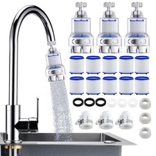 3 Pack Sink Water Filter Faucet, 360  Rotating Faucet Filter for Bathroom  ...