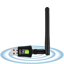 USB WiFi Adapter 600Mbps, Driver Free Wireless Network Adapters for Desktop C...