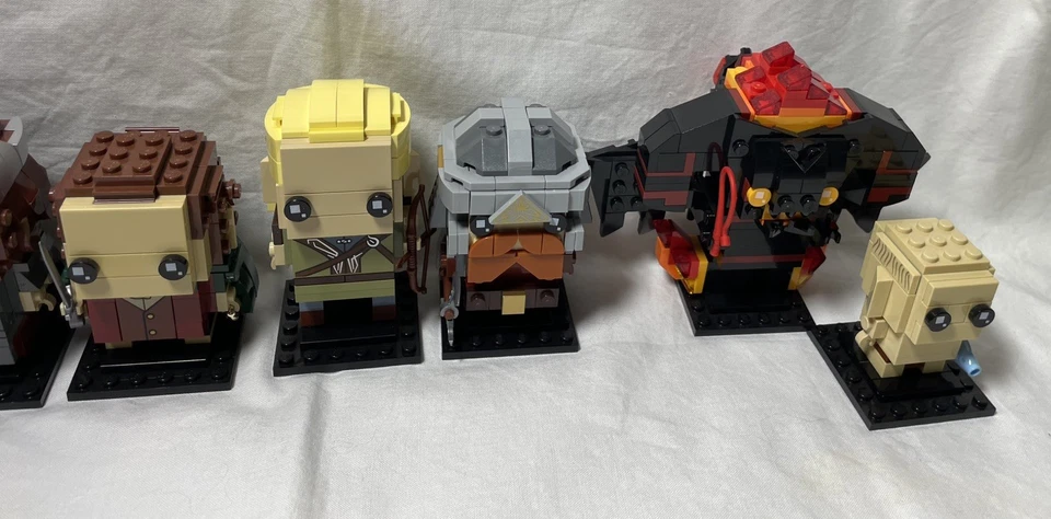 LEGO Señor de los Anillos Lotr Brickheadz Gandalf Frodo Legolas Aragorn Foto 3 de 4