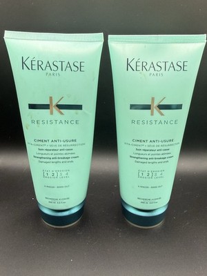 Kerastase Resistance Ciment Anti Usure Conditioner 6.8oz 200ml 2-Pack Lot New