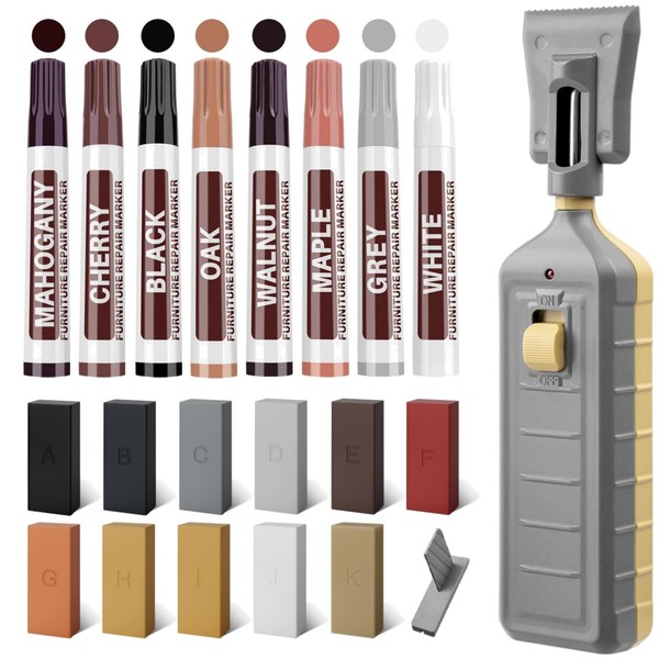 Laminat Reparaturset Vinylboden Holzboden MöBel 11 Farben Hartwachs-image