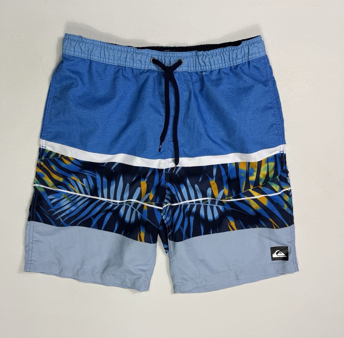 QuickSilver Dry Flight Volley Hybrid Board Shorts Men’s Large Floral Beach