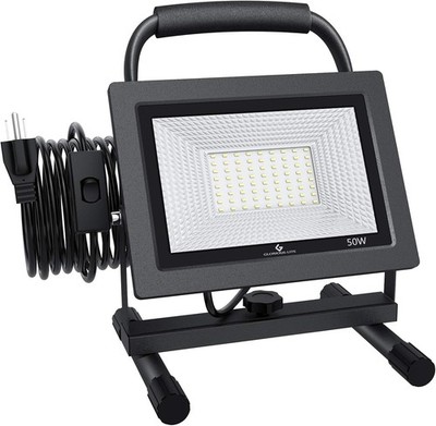 GLORIOUS-LITE 50W LED Work Light, 5000LM LED Flood Lights, 400W Equivalent, IP66