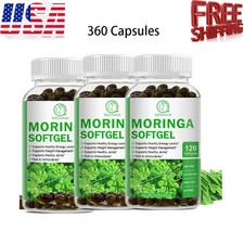 360 Capsules Moringa Oleifera Leaf 300mg - Organic Herbal Extract