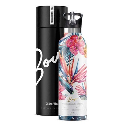 #ad #ad Bougie My Bottle Hibiscus Stainless Steel Double Walled Insulated Water Bottle w $91.72
