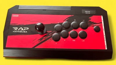 HORI RAP Real Arcade Pro.V HAYABUSA Fight Stick Red Black USB Used