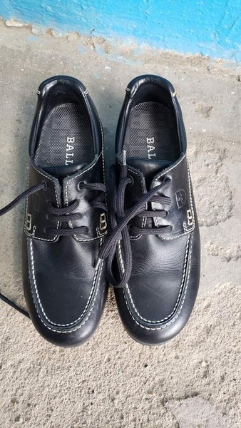 Women Bally Heels Black Leather 36 #5KO9