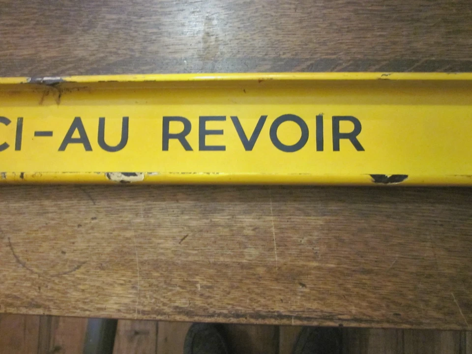 vintage PEPSI COLA Porcelain Door Push French Canadian Prenez Un Pepsi MERCI - Image 3 of 4