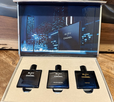 CHANEL Bleu de Chanel Gift Set (EDT, EDP, Parfum)  10ml each 