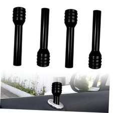 4PCS Universal Car Door Lock Knobs, Aluminum Alloy Interior Door Lock Black