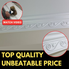 COVING Polystyrene SUPER SMOOTH CORNICE GH41  55x135mm 2M Ceiling Lightweight